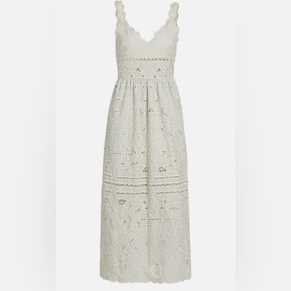 Sea NY Blaire Eyelet Sleeveless Dress in Blue - Picture 3 of 16